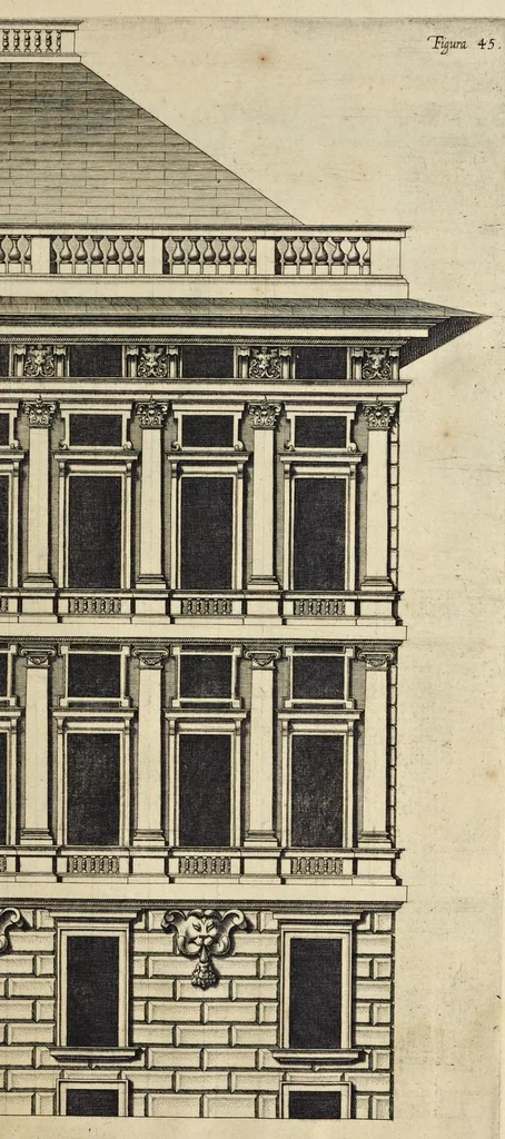An illustration from Palazzi di Genoua, 1622, leaf 108