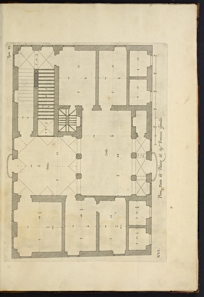 An illustration from Palazzi di Genoua, 1622, leaf 110