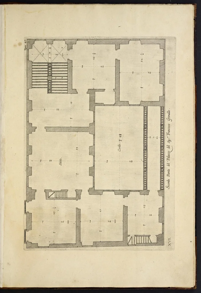 An illustration from Palazzi di Genoua, 1622, leaf 112