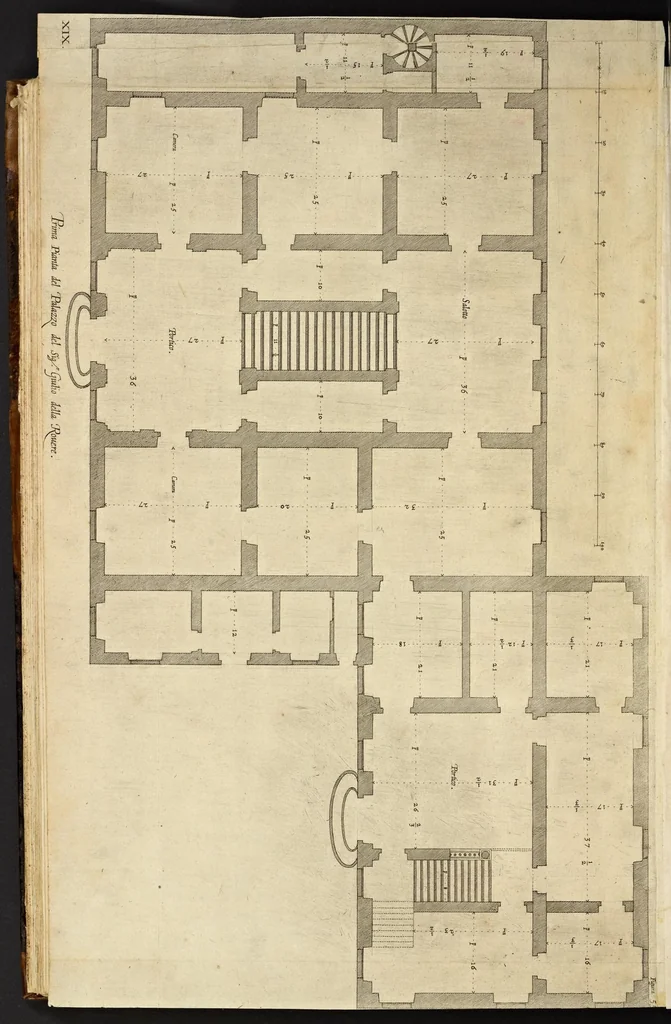 An illustration from Palazzi di Genoua, 1622, leaf 135