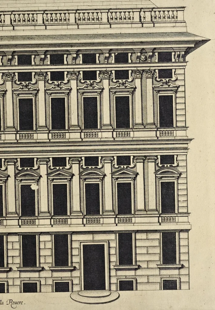 An illustration from Palazzi di Genoua, 1622, leaf 142