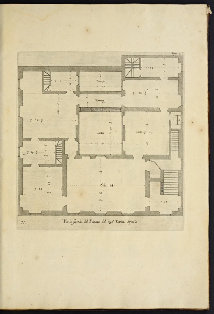 An illustration from Palazzi di Genoua, 1622, leaf 26