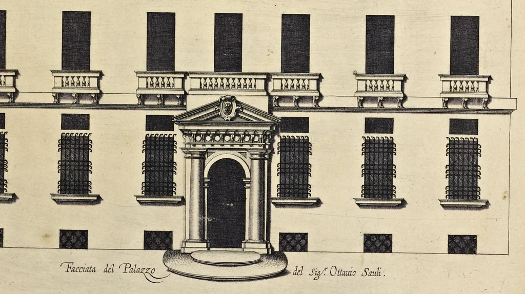 An illustration from Palazzi di Genoua, 1622, leaf 34