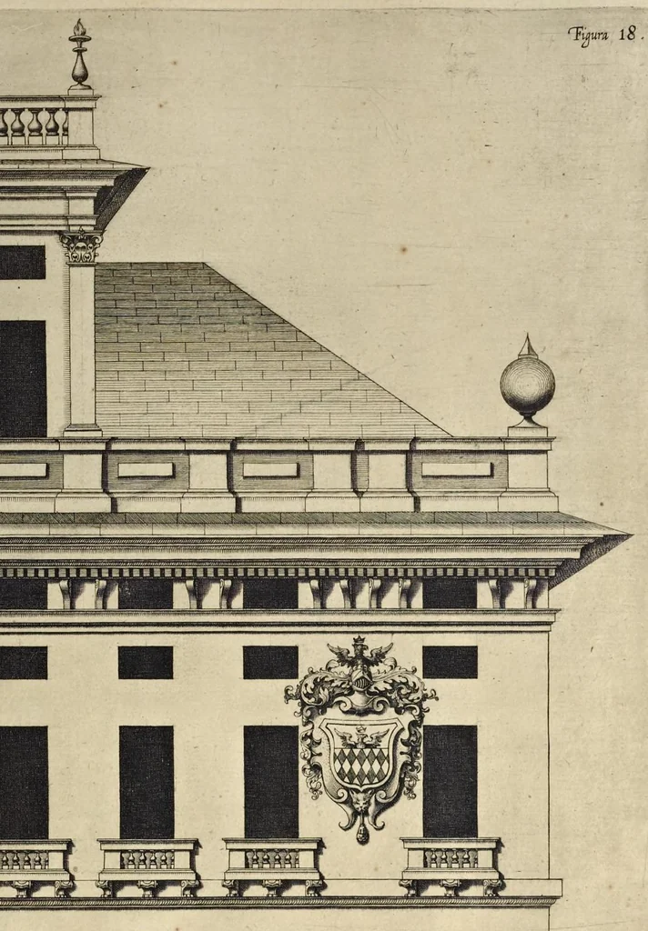 An illustration from Palazzi di Genoua, 1622, leaf 42