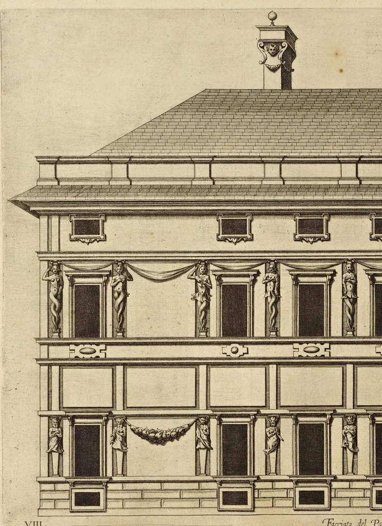 An illustration from Palazzi di Genoua, 1622, leaf 61