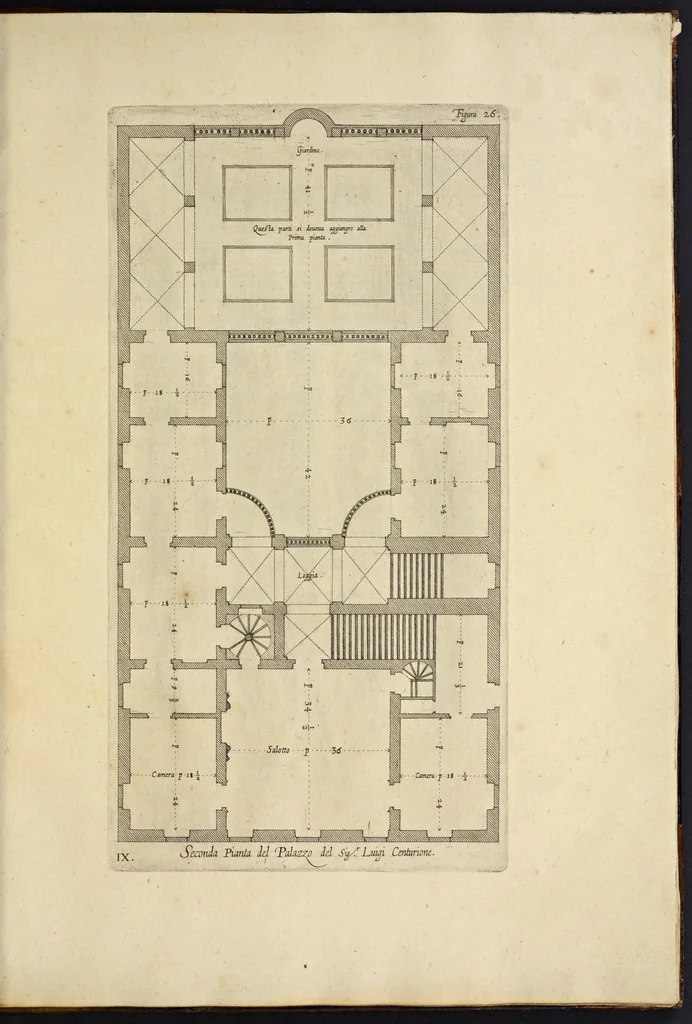 An illustration from Palazzi di Genoua, 1622, leaf 66