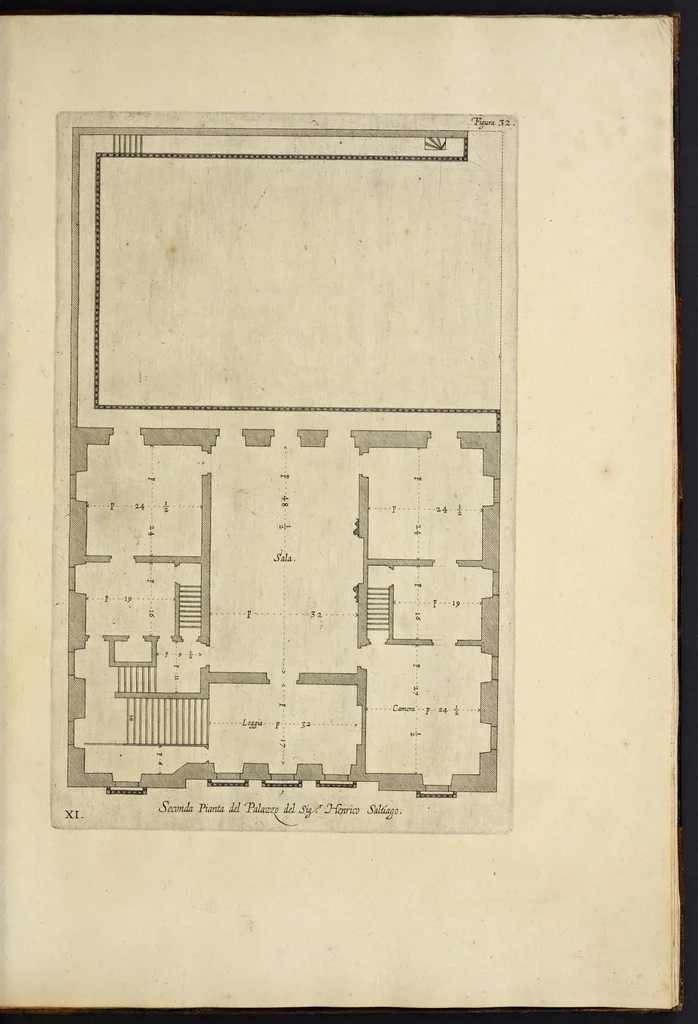 An illustration from Palazzi di Genoua, 1622, leaf 78
