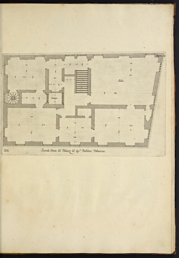 An illustration from Palazzi di Genoua, 1622, leaf 84