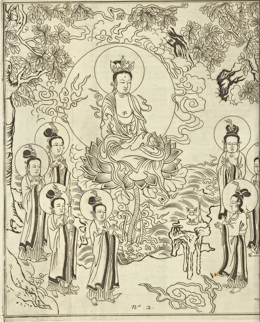 An illustration from Gedenkwaerdig bedryf der Nederlandsche Oost-Indische Maetschappye, op de kuste en in het keizerrijk van Taising of Sina : behelzende het tweede gezandschap aen den onder-koning Singlamong en veldheer Taising Lipoui, door Jan van Kampen en Konstantyn Nobel : vervolgt met een verhael van het voorgevallen des jaers zestien hondert drie en vier en zestig, op de kuste van Sina, en ontrent d'eilanden Tayowan, Formosa, Ay en Quemuy, onder't gezag van Balthasar Bort : en het derde gezandschap aen Konchy, Tartarsche keizer van Sina en Oost-Tartarye : onder beleit van zijne ed. Pieter van Hoorn : beneffens een beschryving van geheel Sina : verçiert doorgaens met verscheide kopere platen, 1670, leaf 854