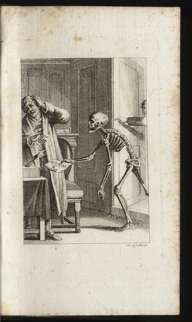 An illustration from Freund Heins Erscheinungen in Holbeins manier, 1785, leaf 100