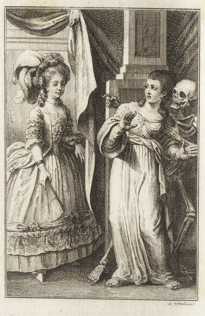 An illustration from Freund Heins Erscheinungen in Holbeins manier, 1785, leaf 107