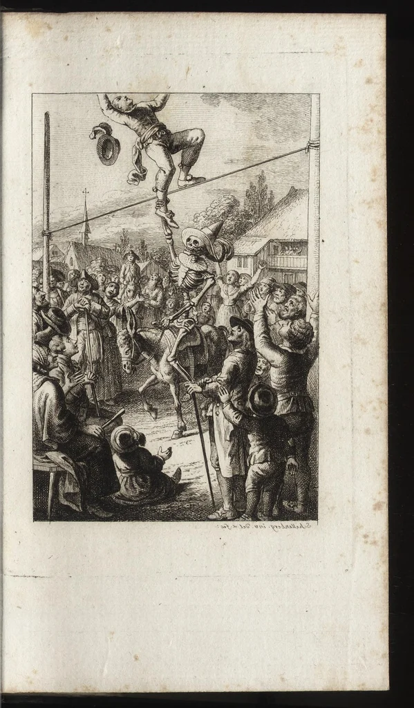 An illustration from Freund Heins Erscheinungen in Holbeins manier, 1785, leaf 132