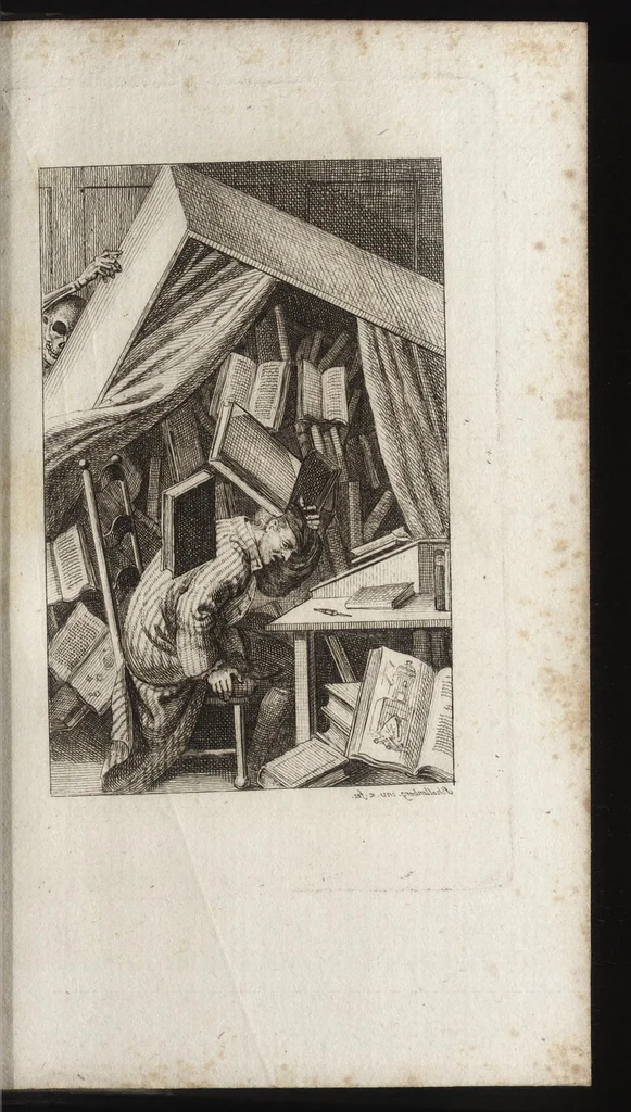 An illustration from Freund Heins Erscheinungen in Holbeins manier, 1785, leaf 176