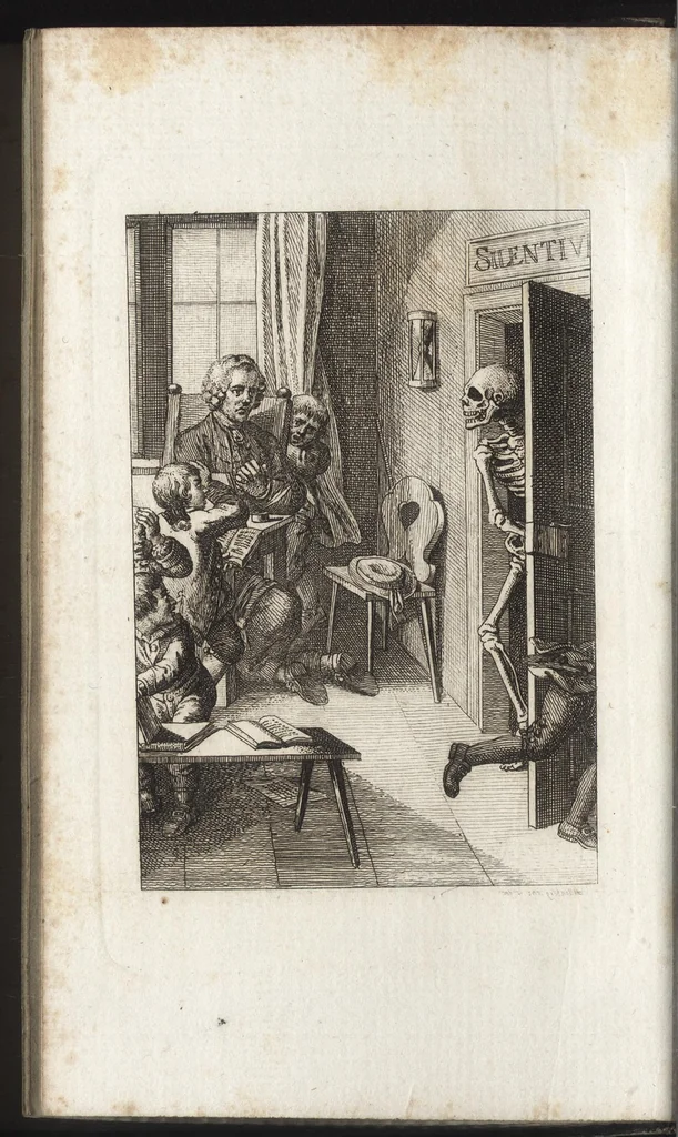 An illustration from Freund Heins Erscheinungen in Holbeins manier, 1785, leaf 49