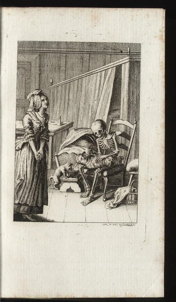 An illustration from Freund Heins Erscheinungen in Holbeins manier, 1785, leaf 72