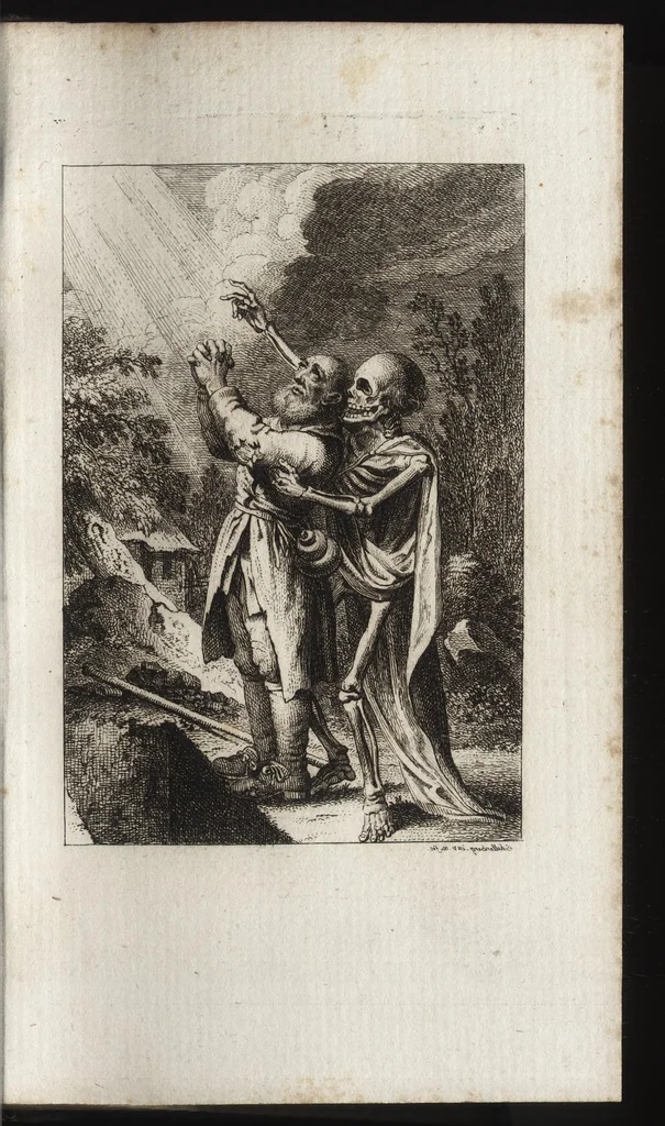 An illustration from Freund Heins Erscheinungen in Holbeins manier, 1785, leaf 86