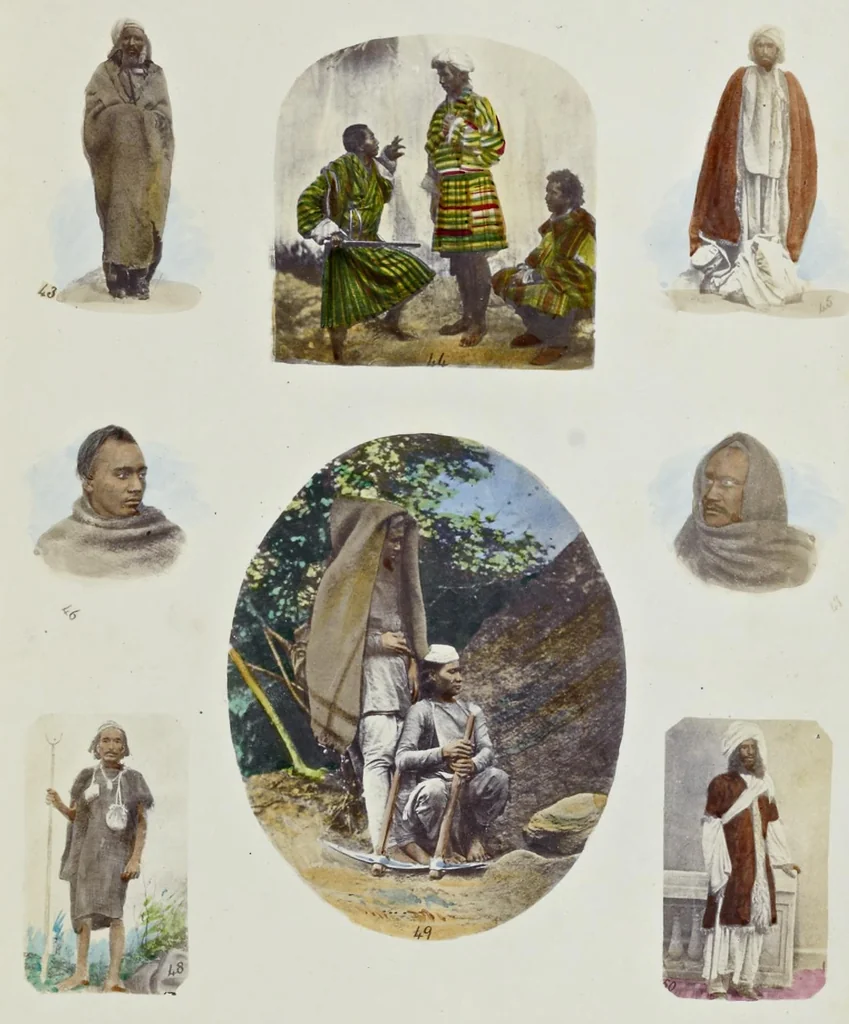 An illustration from The textile manufactures and the costumes of the people of India, 1866, leaf 180
