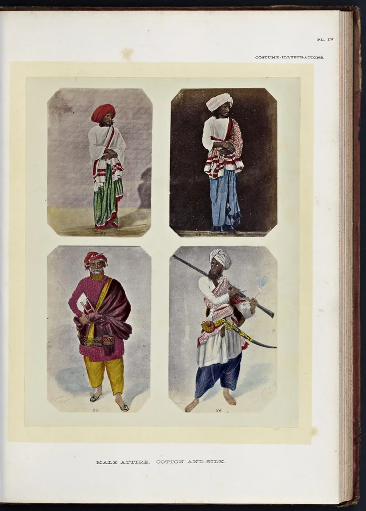 An illustration from The textile manufactures and the costumes of the people of India, 1866, leaf 62