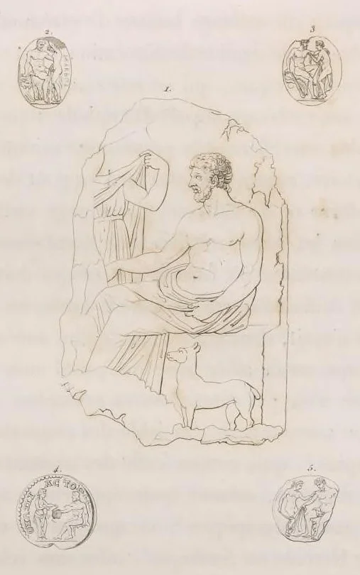 An illustration from Choix de peintures de Pompéi : lithographiées en couleur, 1867, leaf 100