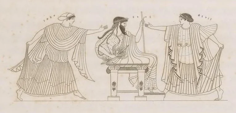 An illustration from Choix de peintures de Pompéi : lithographiées en couleur, 1867, leaf 14