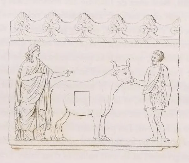 An illustration from Choix de peintures de Pompéi : lithographiées en couleur, 1867, leaf 178