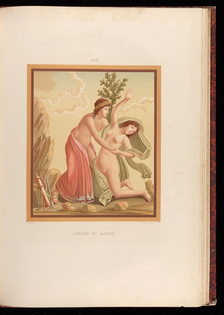 An illustration from Choix de peintures de Pompéi : lithographiées en couleur, 1867, leaf 342