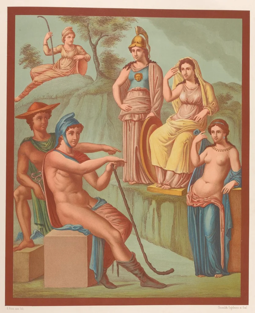 An illustration from Choix de peintures de Pompéi : lithographiées en couleur, 1867, leaf 354