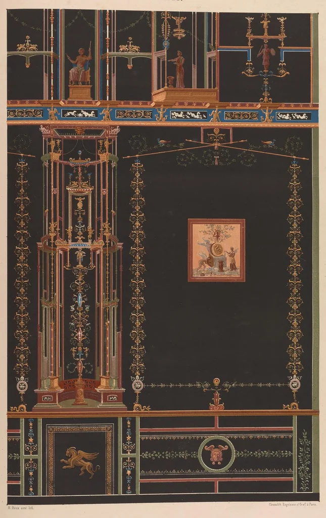 An illustration from Choix de peintures de Pompéi : lithographiées en couleur, 1867, leaf 380