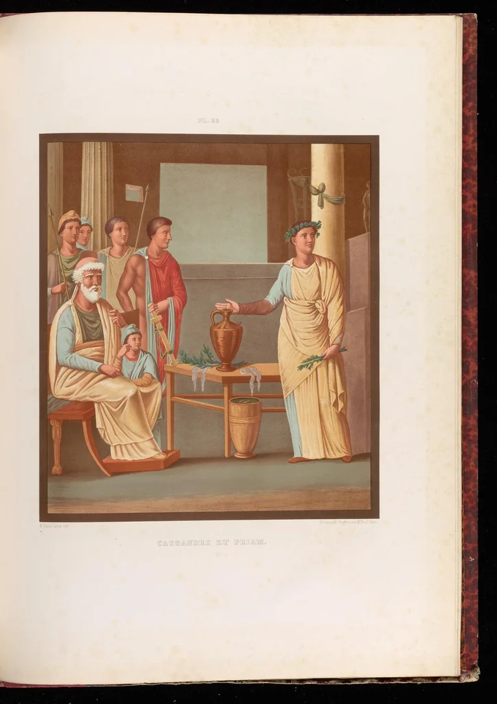 An illustration from Choix de peintures de Pompéi : lithographiées en couleur, 1867, leaf 382