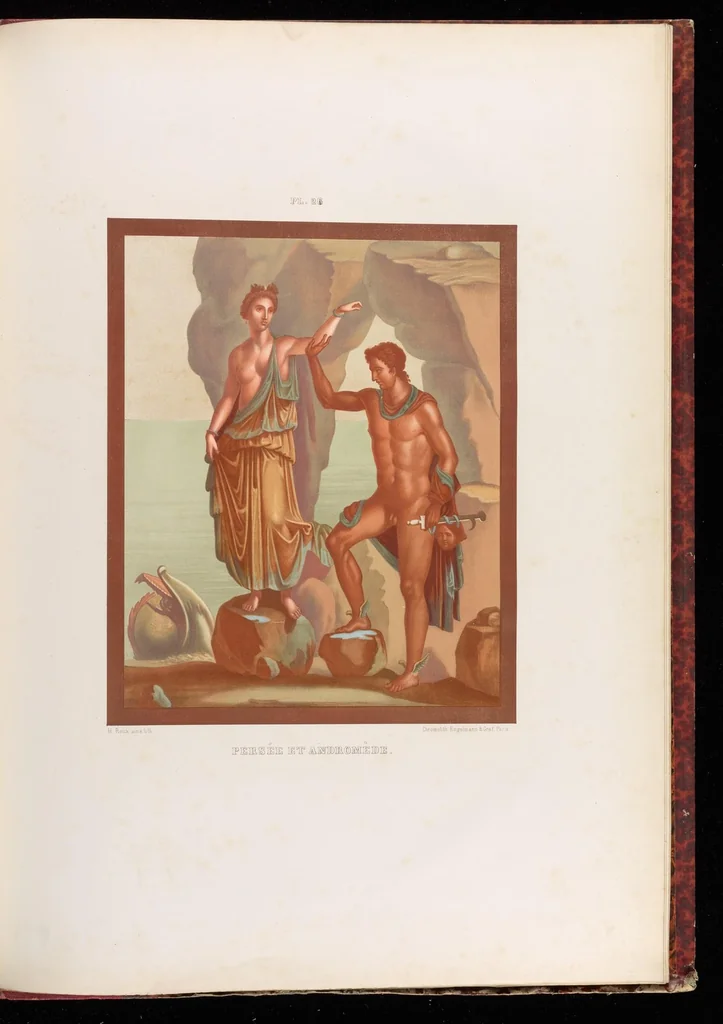 An illustration from Choix de peintures de Pompéi : lithographiées en couleur, 1867, leaf 384