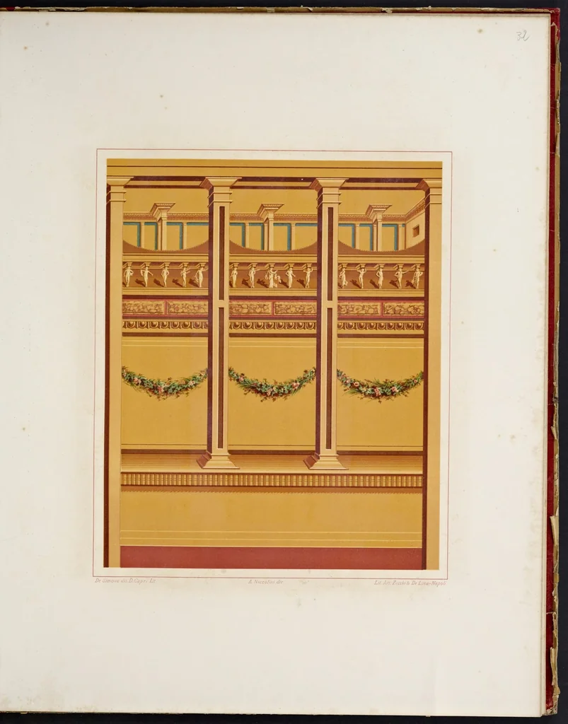 An illustration from Fouilles de Pompei : monuments choisis, leaf 104