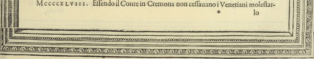 An illustration from Cremona fedelissima citta et nobilissima colonia de Romani : rappresentata in disegno col svo contado et illvstrata d'vna breve historia delle cose piv notabili appartenenti ad essa et de i ritratti natvrali de dvchi et dvchesse di Milano e compendio delle lor vite, 1585, leaf 100