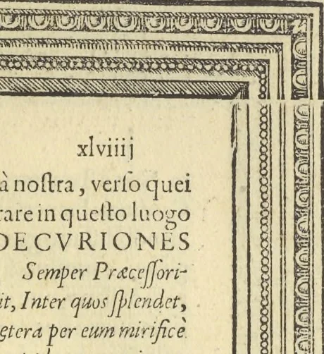 An illustration from Cremona fedelissima citta et nobilissima colonia de Romani : rappresentata in disegno col svo contado et illvstrata d'vna breve historia delle cose piv notabili appartenenti ad essa et de i ritratti natvrali de dvchi et dvchesse di Milano e compendio delle lor vite, 1585, leaf 148