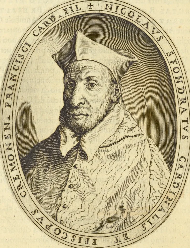 An illustration from Cremona fedelissima citta et nobilissima colonia de Romani : rappresentata in disegno col svo contado et illvstrata d'vna breve historia delle cose piv notabili appartenenti ad essa et de i ritratti natvrali de dvchi et dvchesse di Milano e compendio delle lor vite, 1585, leaf 165