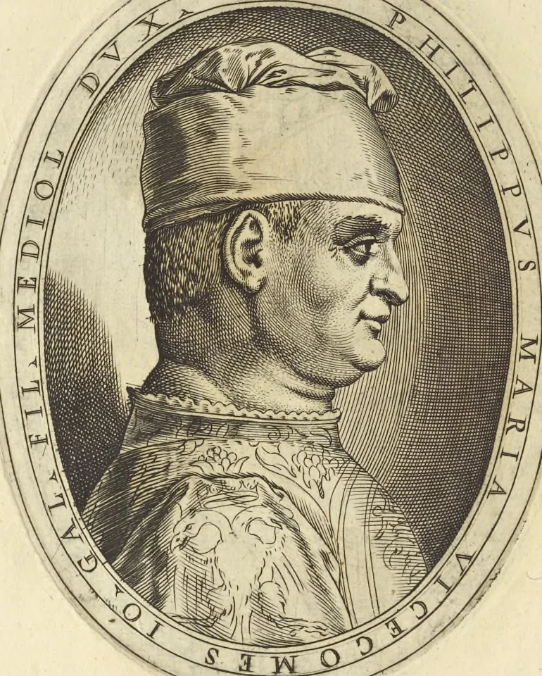 An illustration from Cremona fedelissima citta et nobilissima colonia de Romani : rappresentata in disegno col svo contado et illvstrata d'vna breve historia delle cose piv notabili appartenenti ad essa et de i ritratti natvrali de dvchi et dvchesse di Milano e compendio delle lor vite, 1585, leaf 189