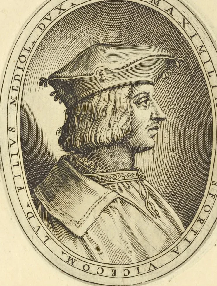 An illustration from Cremona fedelissima citta et nobilissima colonia de Romani : rappresentata in disegno col svo contado et illvstrata d'vna breve historia delle cose piv notabili appartenenti ad essa et de i ritratti natvrali de dvchi et dvchesse di Milano e compendio delle lor vite, 1585, leaf 199