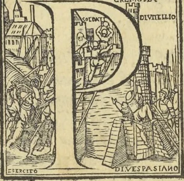 An illustration from Cremona fedelissima citta et nobilissima colonia de Romani : rappresentata in disegno col svo contado et illvstrata d'vna breve historia delle cose piv notabili appartenenti ad essa et de i ritratti natvrali de dvchi et dvchesse di Milano e compendio delle lor vite, 1585, leaf 248