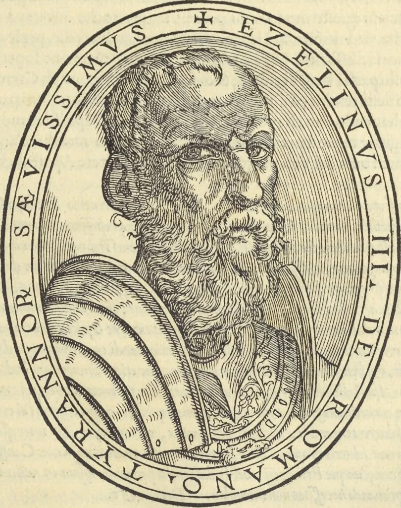 An illustration from Cremona fedelissima citta et nobilissima colonia de Romani : rappresentata in disegno col svo contado et illvstrata d'vna breve historia delle cose piv notabili appartenenti ad essa et de i ritratti natvrali de dvchi et dvchesse di Milano e compendio delle lor vite, 1585, leaf 64
