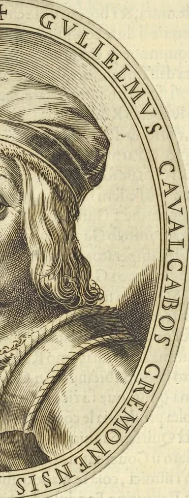 An illustration from Cremona fedelissima citta et nobilissima colonia de Romani : rappresentata in disegno col svo contado et illvstrata d'vna breve historia delle cose piv notabili appartenenti ad essa et de i ritratti natvrali de dvchi et dvchesse di Milano e compendio delle lor vite, 1585, leaf 77