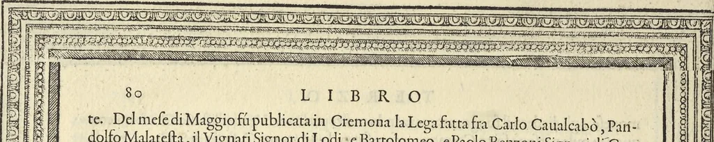 An illustration from Cremona fedelissima citta et nobilissima colonia de Romani : rappresentata in disegno col svo contado et illvstrata d'vna breve historia delle cose piv notabili appartenenti ad essa et de i ritratti natvrali de dvchi et dvchesse di Milano e compendio delle lor vite, 1585, leaf 91