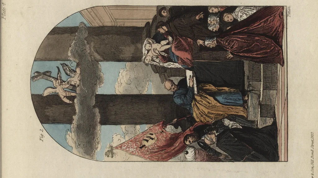 An illustration from Practical hints on colour in painting : illustrated by examples from the works of the Venetian, Flemish, and Dutch schools, 1843, leaf 60