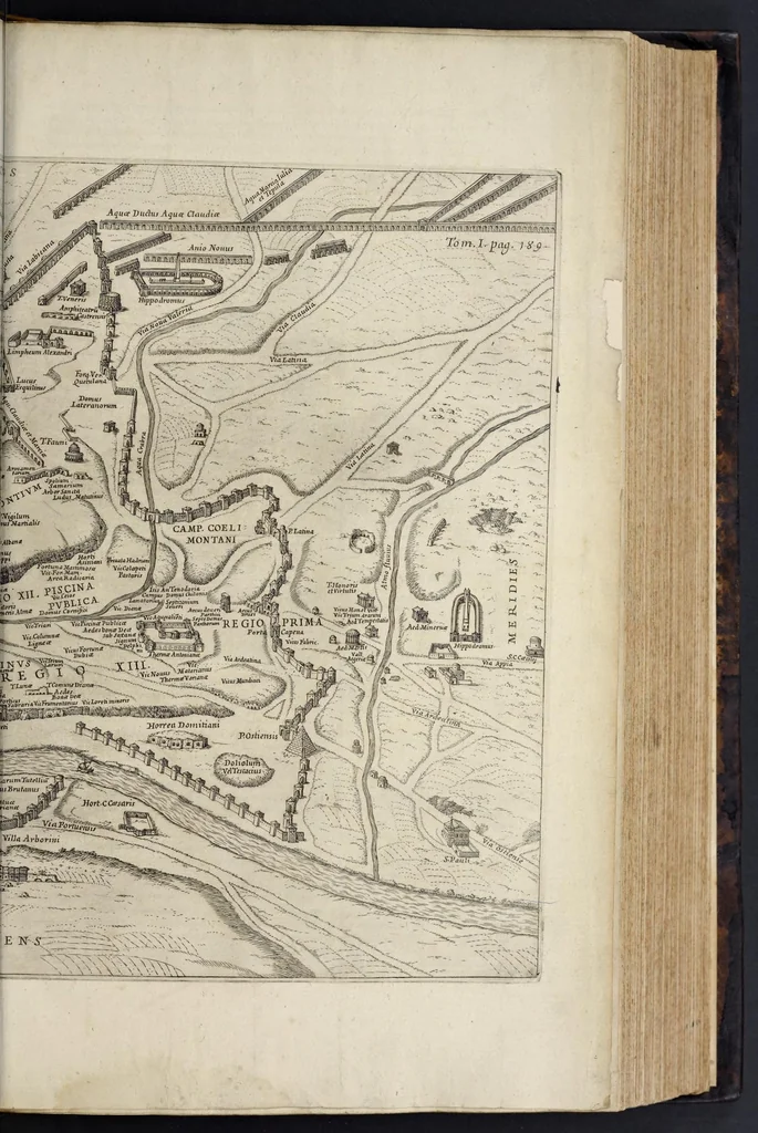 An illustration from Roma subterranea novissima : in qva post Antonivm Bosivm antesignanvm, Jo. Severanum congreg. oratorii presbyterum, et celebres alios scriptores : antiqvua Christianorum et praecipue martyrum cœmeteria, tituli, monimenta, epitaphia, inscriptiones ac nobiliora sanctorum sepulchra : sex libris distincta illustrantur et quamplurimæ res ecclesiasticæ iconibus graphice describuntur, ac multiplici tum sacra, tum profana eruditione declarantur : cum duplici indice, capitum & rerum locupletissimo : opera et studio, 1659, leaf 142