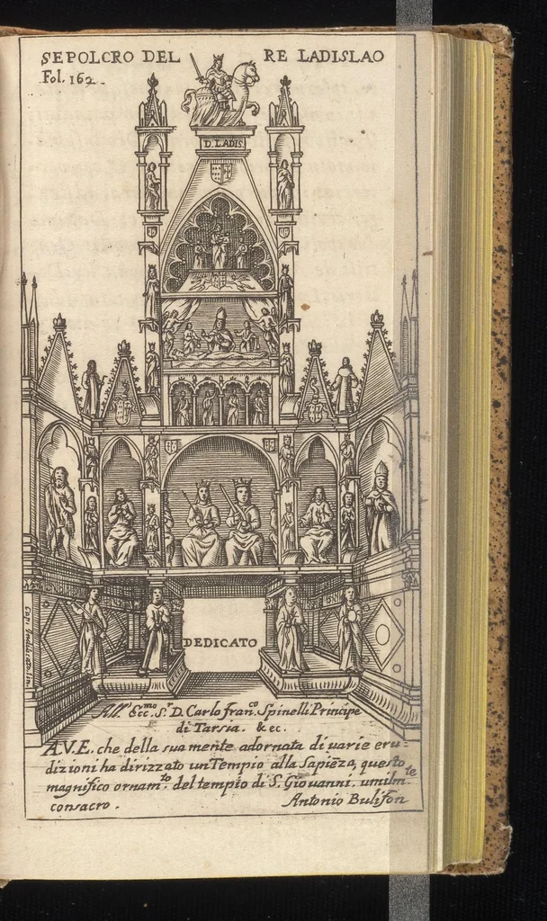 An illustration from Guida de' forestieri : curiosi di vedere, e d'intendere le cose più notabili della regal città di Napoli, e del suo amenissimo distretto, 1688, leaf 240