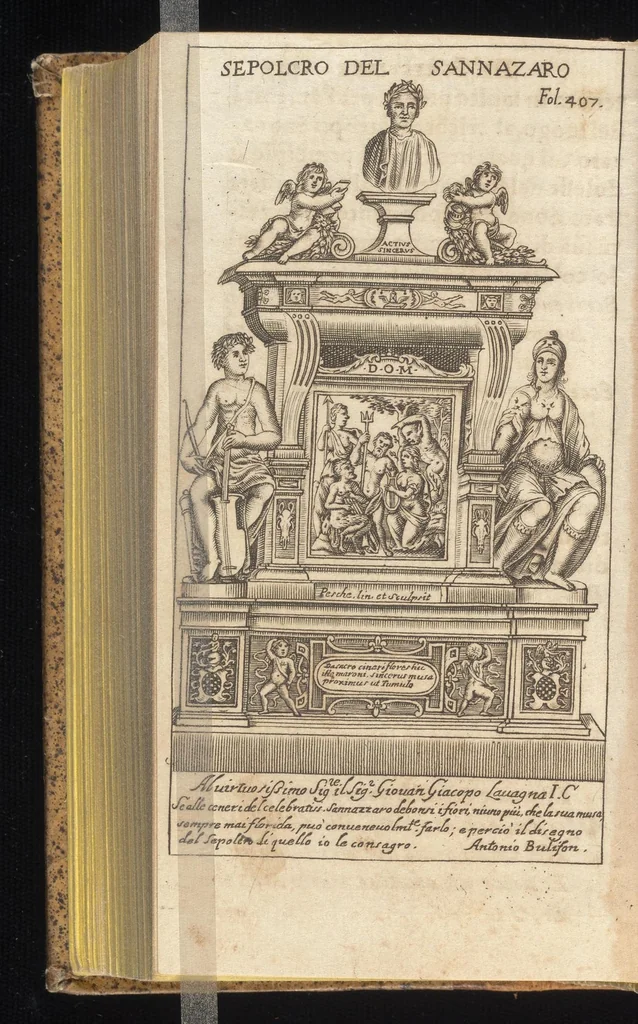 An illustration from Guida de' forestieri : curiosi di vedere, e d'intendere le cose più notabili della regal città di Napoli, e del suo amenissimo distretto, 1688, leaf 535