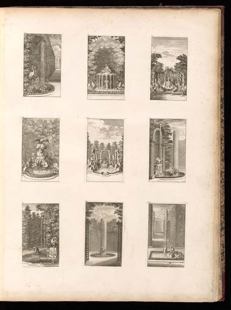 An illustration from Labirinthe de Versailles, 1677, leaf 12