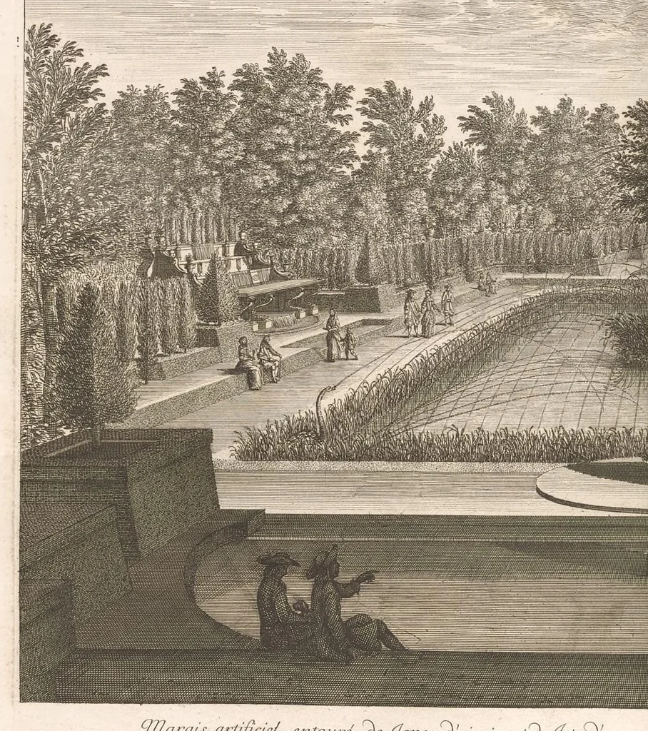 An illustration from Labirinthe de Versailles, 1677, leaf 25