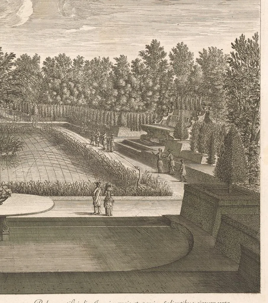 An illustration from Labirinthe de Versailles, 1677, leaf 26