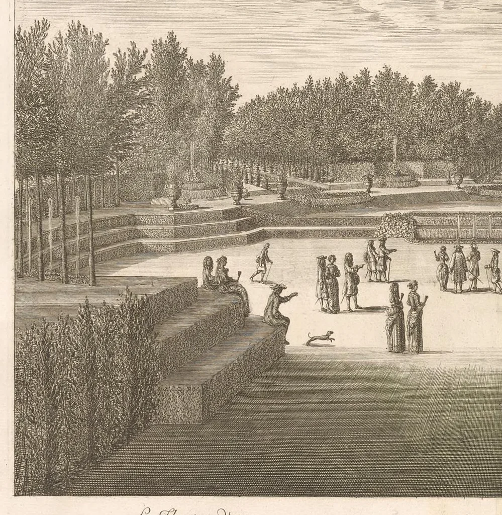 An illustration from Labirinthe de Versailles, 1677, leaf 43