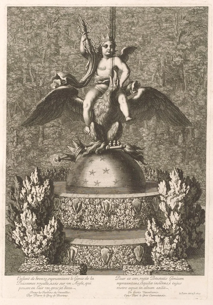 An illustration from Labirinthe de Versailles, 1677, leaf 46