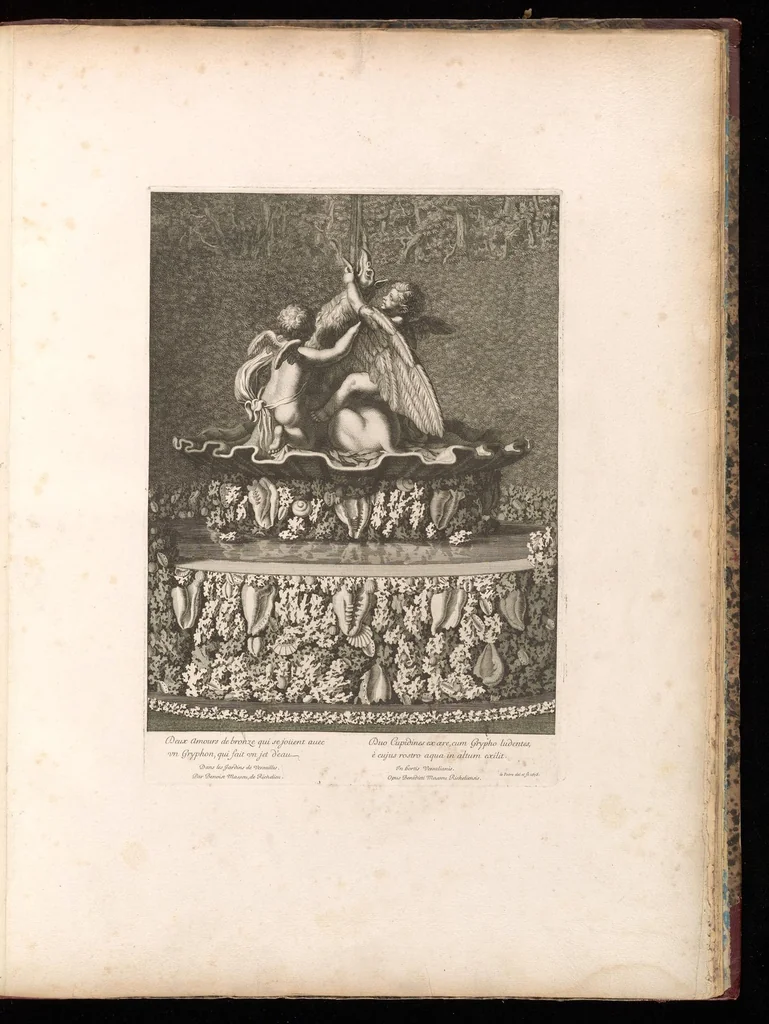 An illustration from Labirinthe de Versailles, 1677, leaf 54